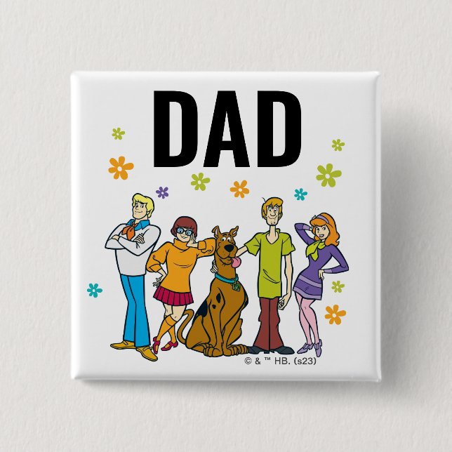 Scooby-Doo und der Gang Birthday-Vater Button (Vorderseite)