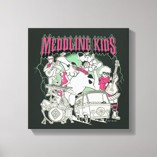 Scooby Doo und die Gang Meddling Kids Punk Band Leinwanddruck (Vorderseite)