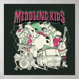 Scooby Doo und die Gang Meddling Kids Punk Band Poster