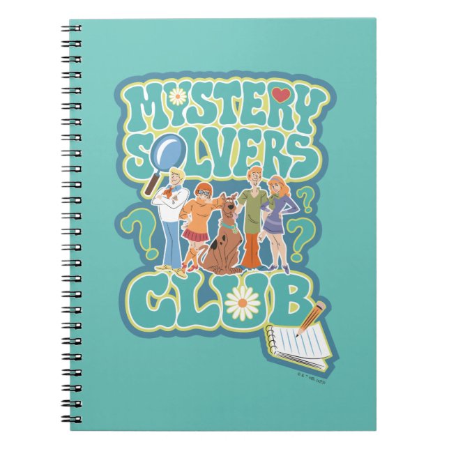 Scooby-Doo und die Gang "Mystery Solvers Club" Notizblock (Vorderseite)