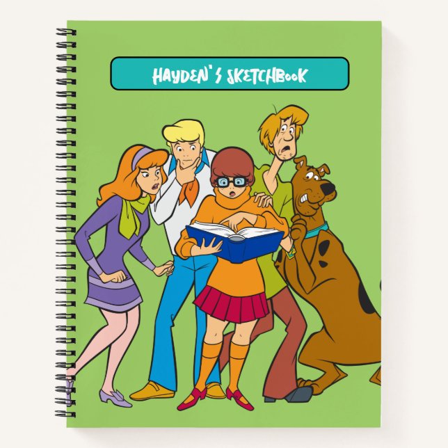 Scooby-Doo und die Gang-Untersuchung Zeichnend Notizbuch (Vorderseite)
