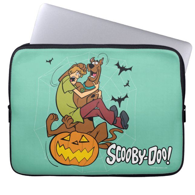 Scooby-Doo und Shaggy Halloween Fright Laptopschutzhülle (Vorderseite)