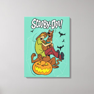 Scooby Doo und Shaggy Halloween Fright Leinwanddruck