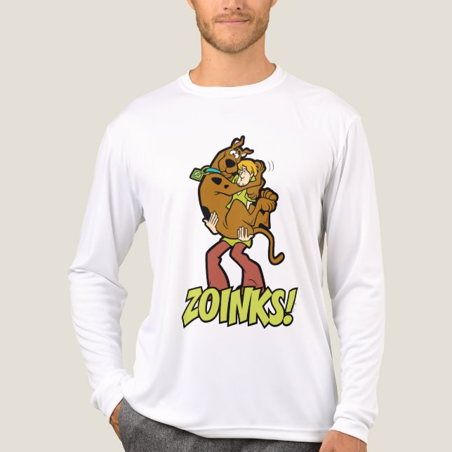 Scooby-Doo und Shaggy Zoinks! Tri-Blend Shirt (Vorderseite)