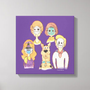Scooby-Doo   Unsere Halloween-Masken Leinwanddruck