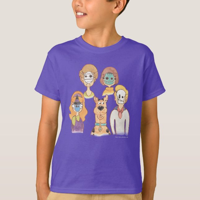 Scooby-Doo | Unsere Halloween-Masken T-Shirt (Vorderseite)