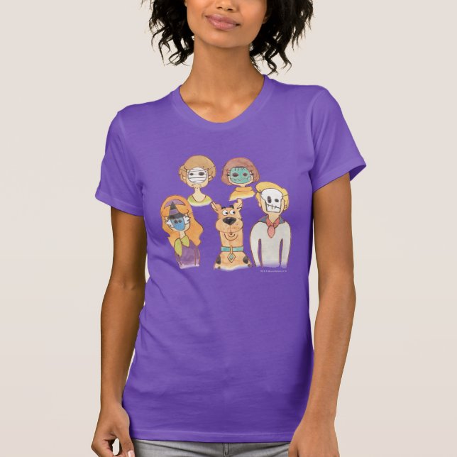 Scooby-Doo | Unsere Halloween-Masken T-Shirt (Vorderseite)