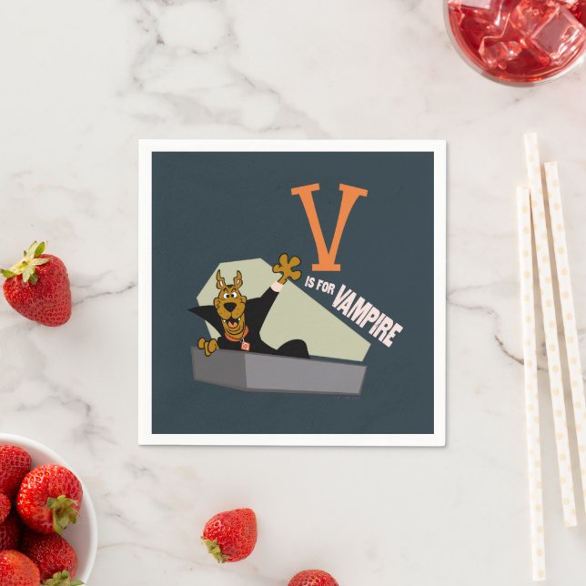 Scooby-Doo | V ist für Vampire Serviette (Beispiel)