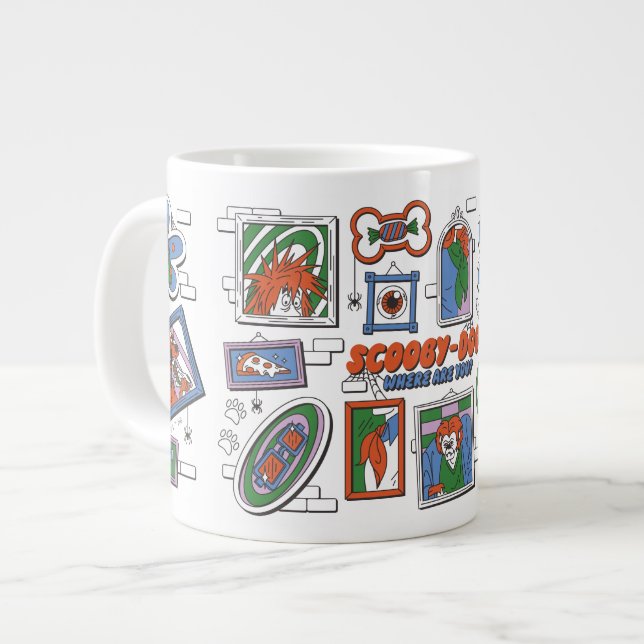 Scooby-Doo Wall of Halloween Picture Frames Jumbo-Tasse (Vorderseite Links)