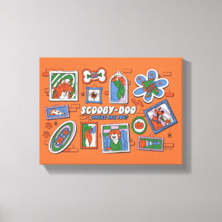 Scooby-Doo-Wand aus Halloween-Bilderrahmen Leinwanddruck