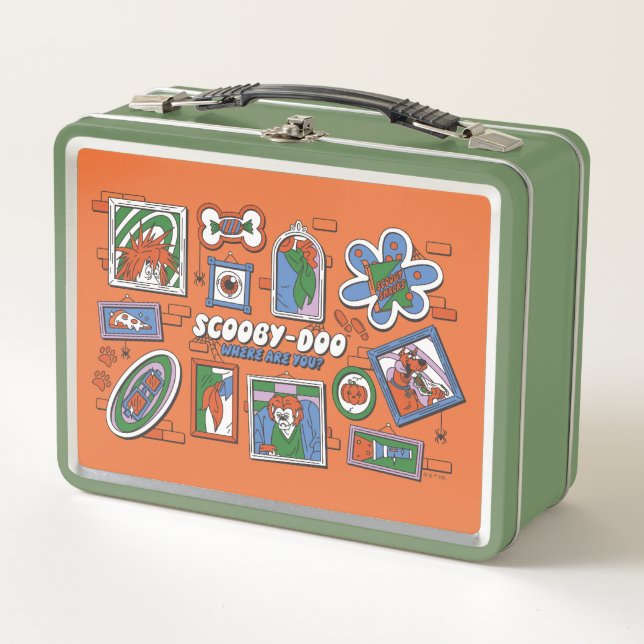Scooby-Doo-Wand aus Halloween-Bilderrahmen Metall Brotdose (Vorderseite)