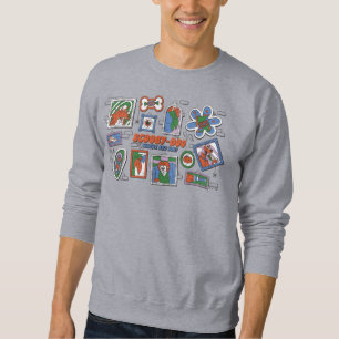 Scooby-Doo-Wand aus Halloween-Bilderrahmen Sweatshirt