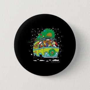 Scooby Doo Weihnachts Mystery Machine  Button