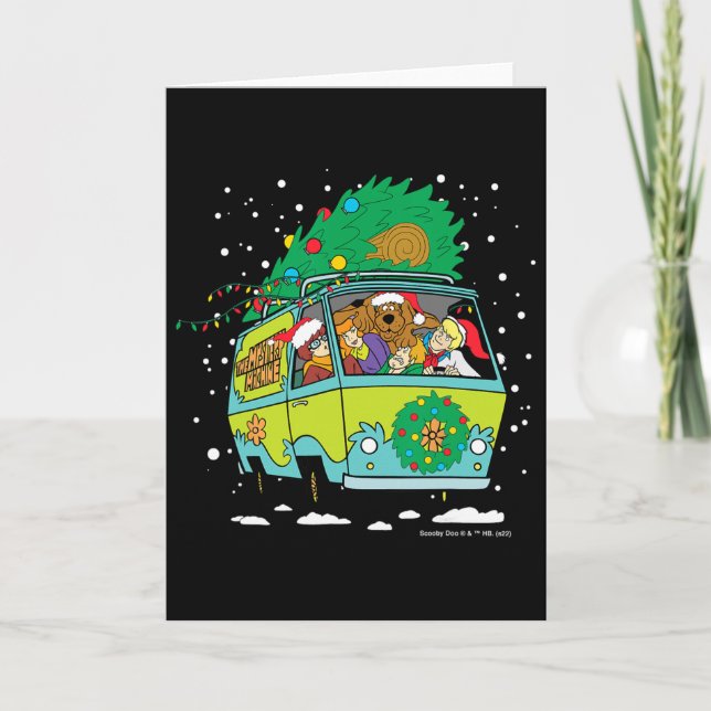 Scooby Doo Weihnachts Mystery Machine  Karte (Vorderseite)