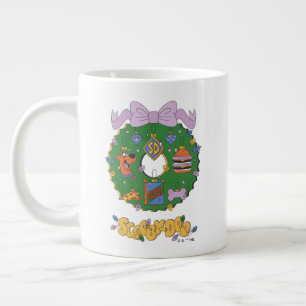 Scooby-Doo-Weihnachts-Snack-Kranz-Grafik Jumbo-Tasse