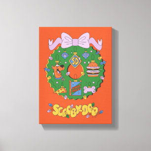 Scooby-Doo-Weihnachts Snack-Kranz Grafik Leinwanddruck