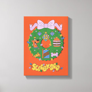 Scooby-Doo-Weihnachts Snack-Kranz Grafik Leinwanddruck