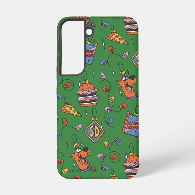 Scooby-Doo-Weihnachts-Snack-Lichter-Muster Samsung Galaxy Hülle (Rückseite)