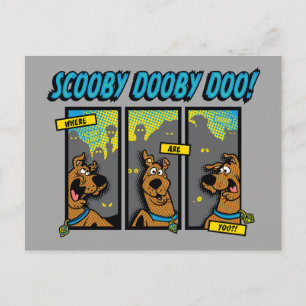 Scooby-Doo Where Are You Comic Panels Postkarte