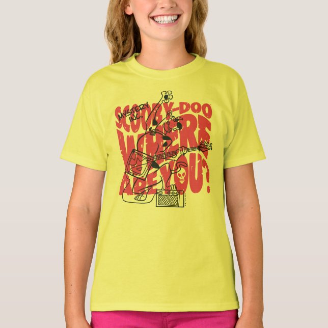 Scooby Doo Wo bist du Punk Gitarre Riff? T-Shirt (Vorderseite)
