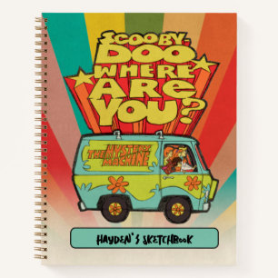 Scooby-Doo "Wo bist du?" Retro Van Sketch Notizbuch