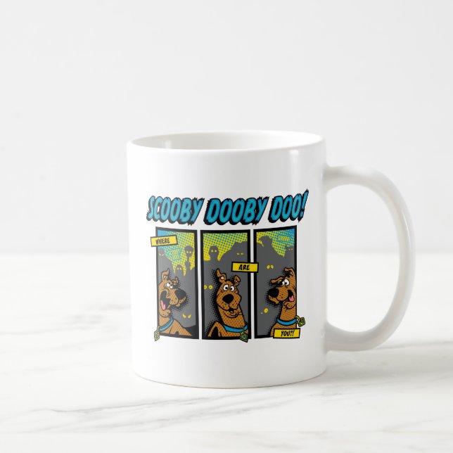 Scooby Doo Wo sind Sie Comic-Panels Kaffeetasse (Rechts)