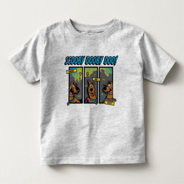 Scooby Doo Wo sind Sie Comic-Panels Kleinkind T-shirt (Vorderseite)