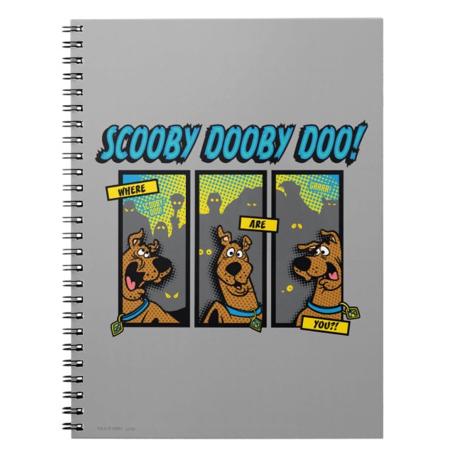 Scooby Doo Wo sind Sie Comic-Panels Notizblock (Vorderseite)