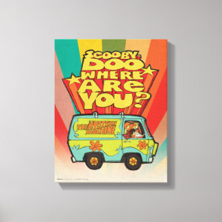 Scooby-Doo | "Wo sind Sie?" Retro Cartoon Van Leinwanddruck