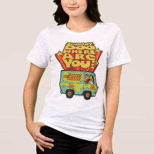 Scooby-Doo "Wo sind Sie?" Retro Cartoon Van Tri-Blend Shirt