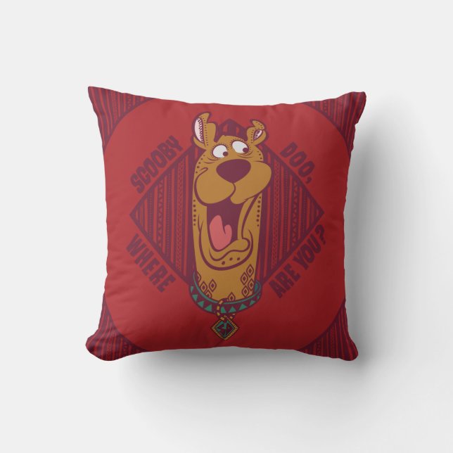 Scooby-Doo Wo sind Sie Tribal Graphic Kissen (Vorderseite)