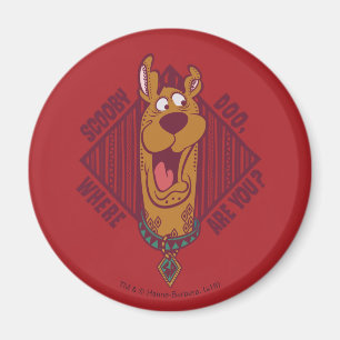 Scooby-Doo Wo sind Sie Tribal Graphic Magnet