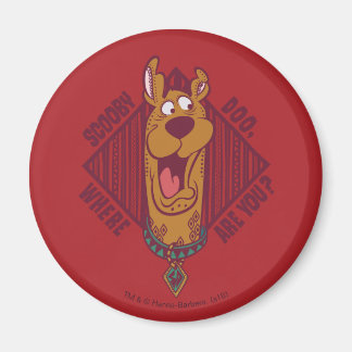 Scooby-Doo Wo sind Sie Tribal Graphic Magnet