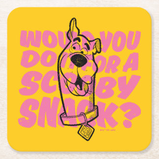Scooby-Doo |Würden Sie es für einen Scooby-Imbiss  Rechteckiger Pappuntersetzer