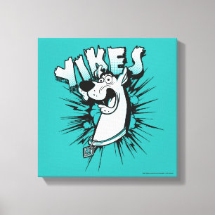 Scooby-Doo "Yikes!" Halftone Graphic Leinwanddruck