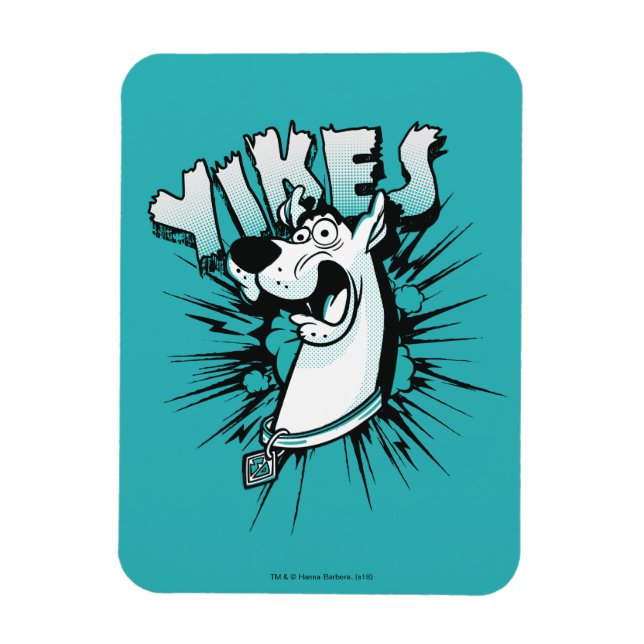Scooby-Doo "Yikes!" Halftone Graphic Magnet (Vertikal)