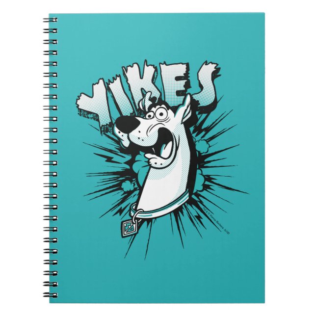 Scooby-Doo "Yikes!" Halftone Graphic Notizblock (Vorderseite)