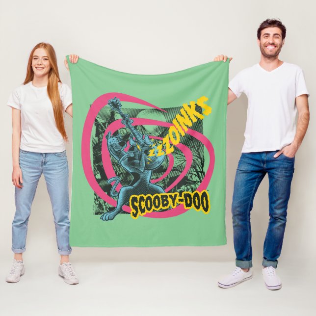 Scooby-Doo Zoinks Punk Guitar Graphic Fleecedecke (Beispiel)