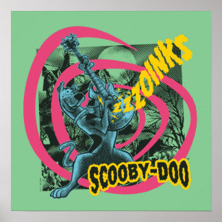 Scooby-Doo Zoinks Punk Guitar Graphic Poster