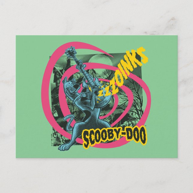 Scooby-Doo Zoinks Punk Guitar Graphic Postkarte (Vorderseite)