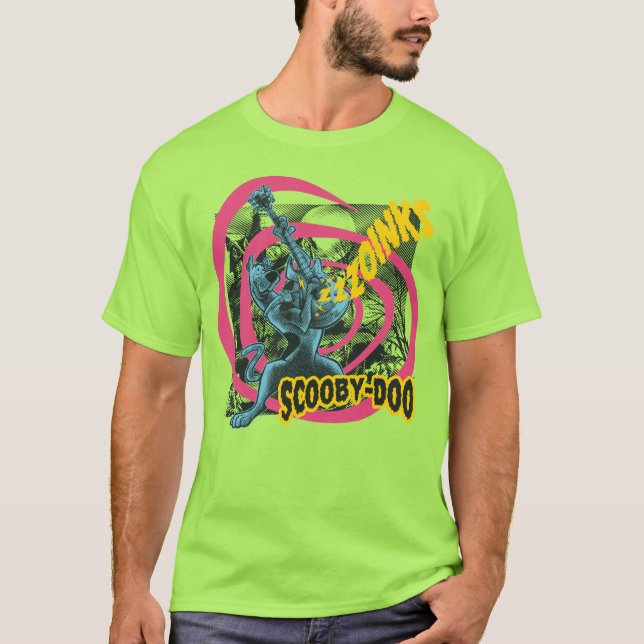 Scooby-Doo Zoinks Punk Guitar Graphic T-Shirt (Vorderseite)