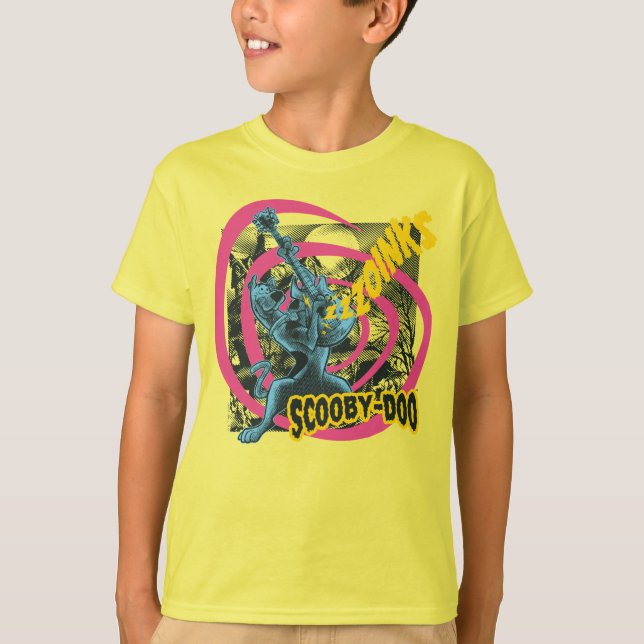 Scooby-Doo Zoinks Punk Guitar Graphic T-Shirt (Vorderseite)