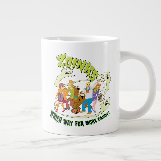 Scooby-Doo | Zoinks Welcher Weg für mehr Süßigkeit Jumbo-Tasse (Rechts)
