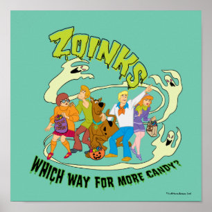 Scooby-Doo   Zoinks Welcher Weg für mehr Süßigkeit Poster