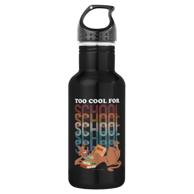 Scooby-Doo zu Cool für die Schule Edelstahlflasche (Vorderseite)