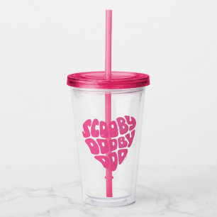 Scooby Dooby Doo Heart Acryltrinkbecher