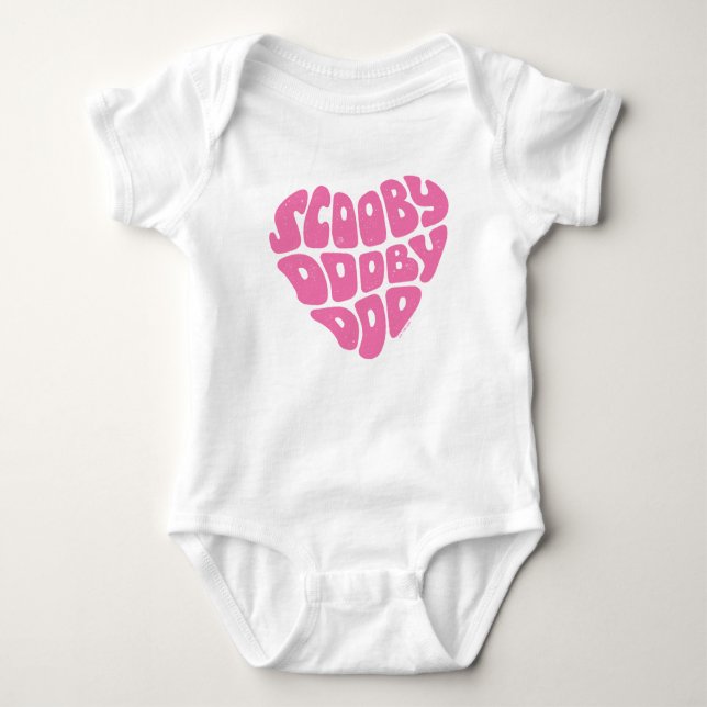 Scooby Dooby Doo Heart Baby Strampler (Vorderseite)