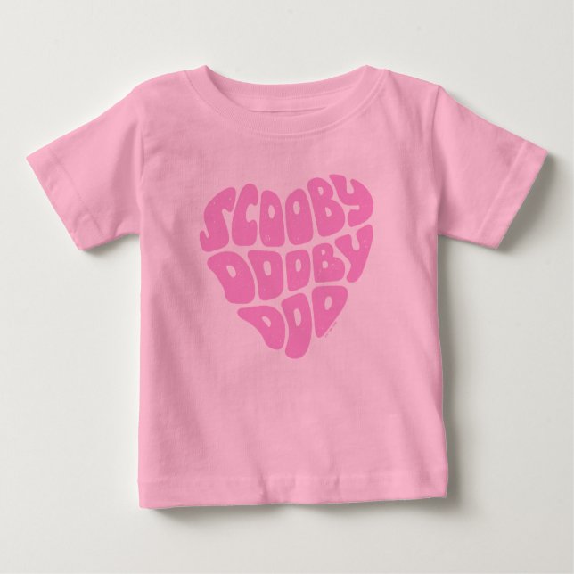 Scooby Dooby Doo Heart Baby T-shirt (Vorderseite)