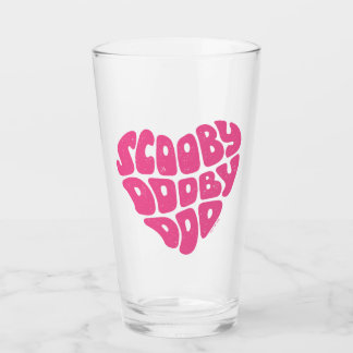 Scooby Dooby Doo Heart Glas