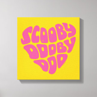 Scooby Dooby Doo Heart Leinwanddruck